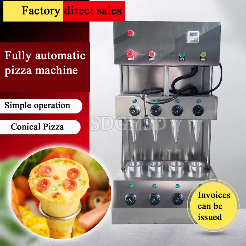 Waffle Cone Maker - Essbare Kaffeetassen- und Teezubereitungsmaschine, Frische Pizza-Waffel-Maschine,