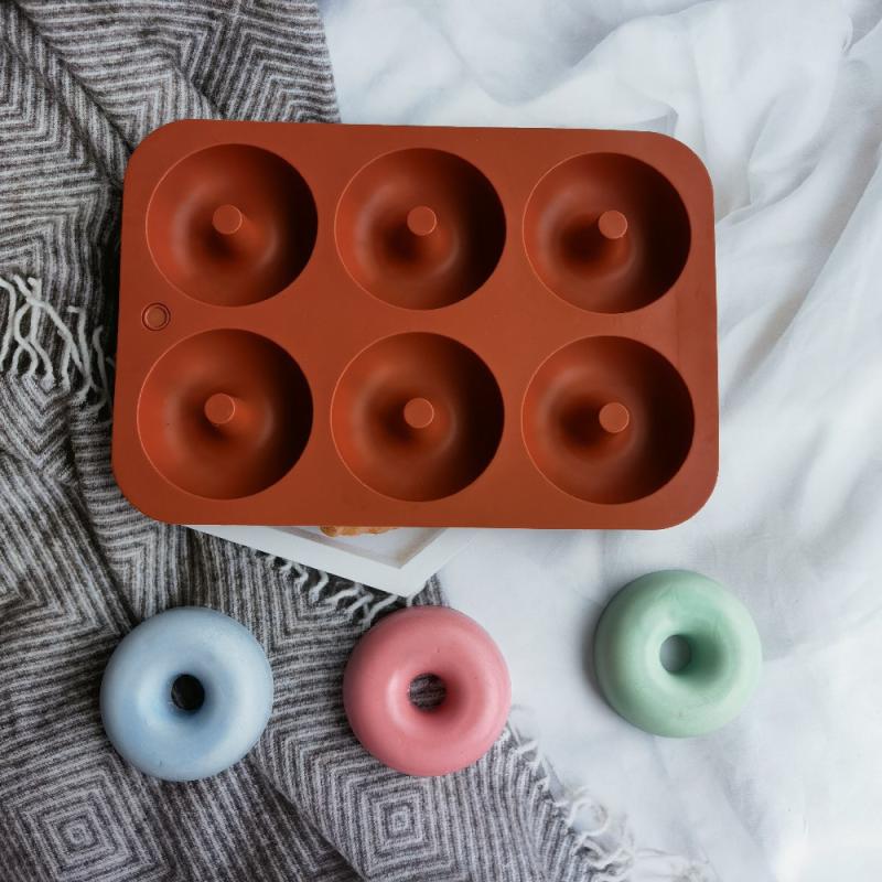 Neu # 6-Loch-Silikon-Donut-For – Donut Mold Silicone Bewertung und Preis