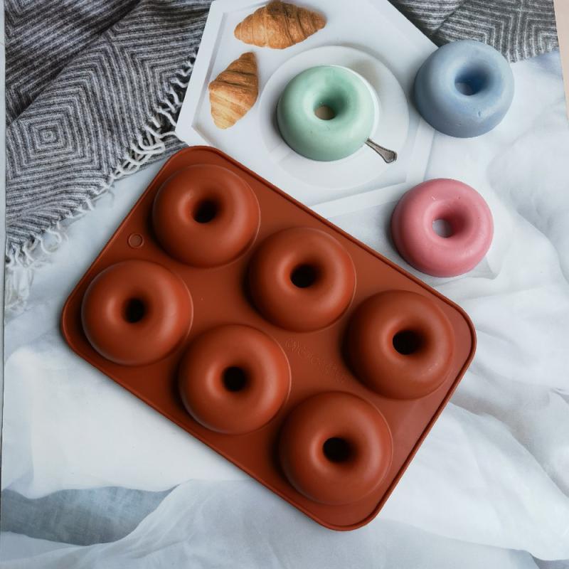 Neu # 6-Loch-Silikon-Donut-For – Donut Mold Silicone Bewertung und Preis
