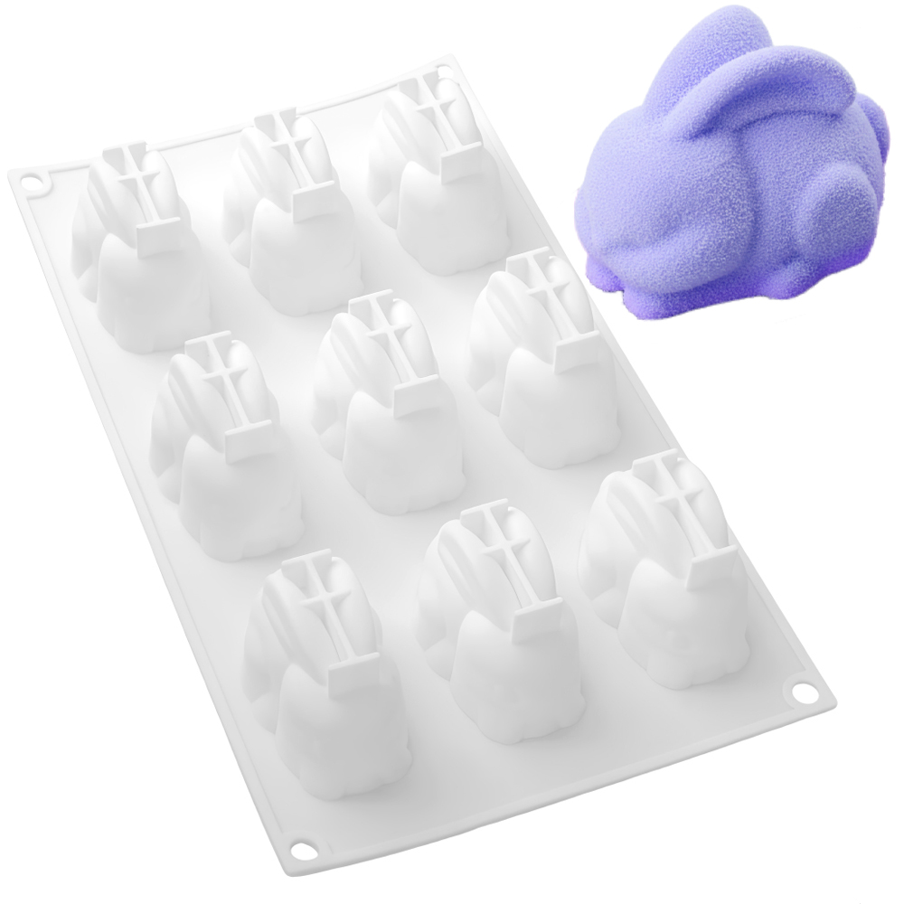 9-fach Silikonform für Schokol – Bunny Cake Mold Bewertung und Preis