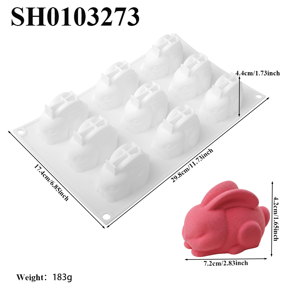9-fach Silikonform für Schokol – Bunny Cake Mold Bewertung und Preis