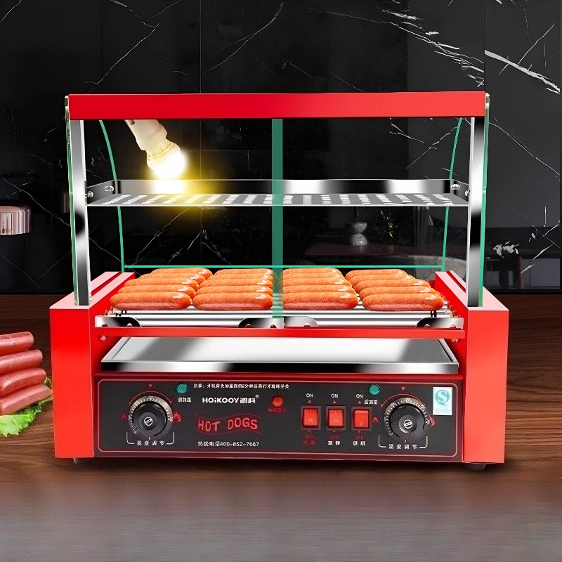 Kommerzielle 7-Röhren-Wurstgri – Hot Dog Press Bewertung und Preis